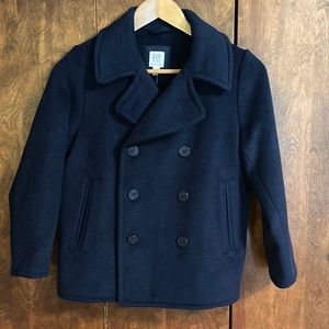 Sale NWT Gap kids navy pea coat, size 8
